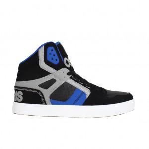 Black / Blue / Grey Men Osiris Clone Sneakers | OS9530678