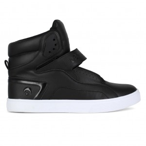 Black / White Men Osiris Rize Ultra Sneakers | OS4259178