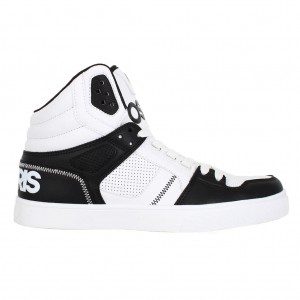 Black / White / Black Women Osiris Clone Sneakers | OS4389072