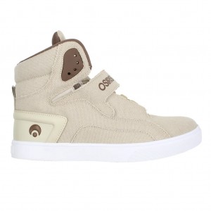 Brown / White / Brown Men Osiris Rize Ultra Sneakers | OS9142356