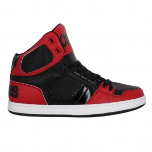 Red / Black Women Osiris NYC 83 Clk Sneakers | OS4723059